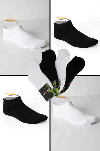 

men's socks deepsea male 4'lÃ¼ seamless wool ballerina 2107180, Black