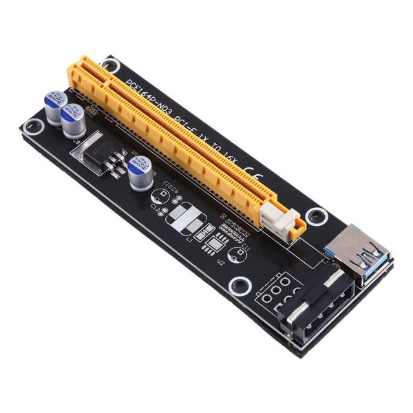

computer cables & connectors power enhanced pci-e 1x to 16x extender adapter card mining kit high efficiency low impedance
