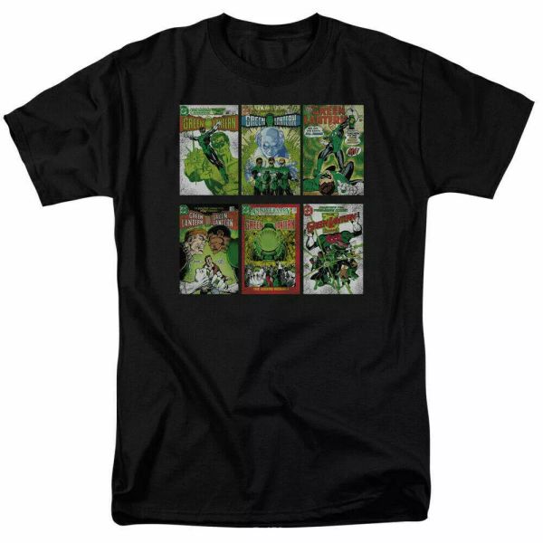 

green lantern gl comic book covers t shirt licensed comic book tee black, White;black
