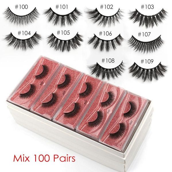 

wholesale eyelashes bulk mink lashes make up false natural makeup lashes1