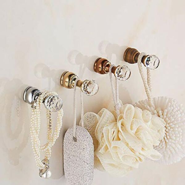 

hooks & rails coat colour crystal decorative hook multiple robe towel wall
