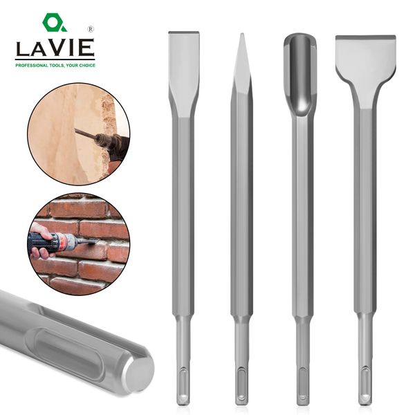 

4pcs 250mm sds plus chisels set point groove gouge flat chisel electric hammer drill bit break concrete brick wall drilling