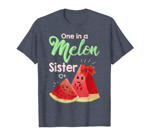 

one in a melon sister shirt funny watermelon t shirt, White;black
