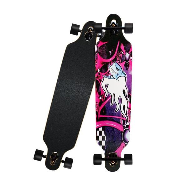 

longboard road skateboard four wheels teenagers long board maple flat-plate high speed drift scooter skateboarding