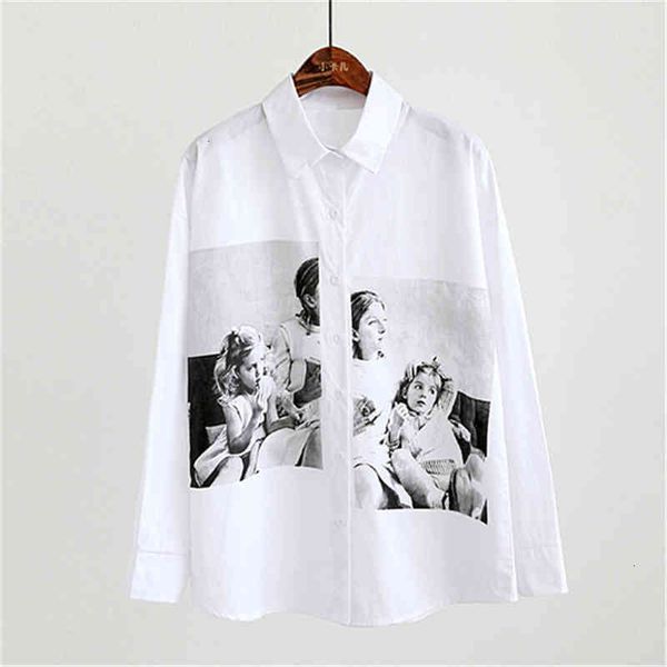 

women's jackets spring womens and blouses fashion print chiffon shirts women long sleeve office blouse wild loose ladies clq2, Black;brown