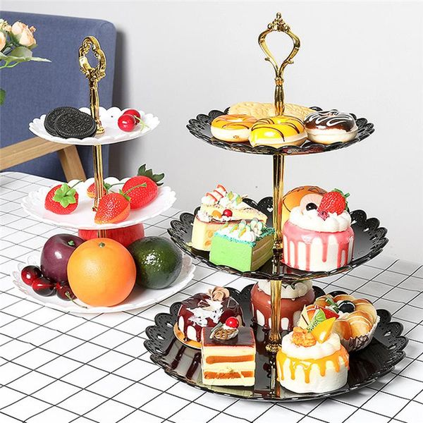 

other bakeware 3 tier cake stand afternoon tea wedding plates party tableware plastic tray display rack decorating tools