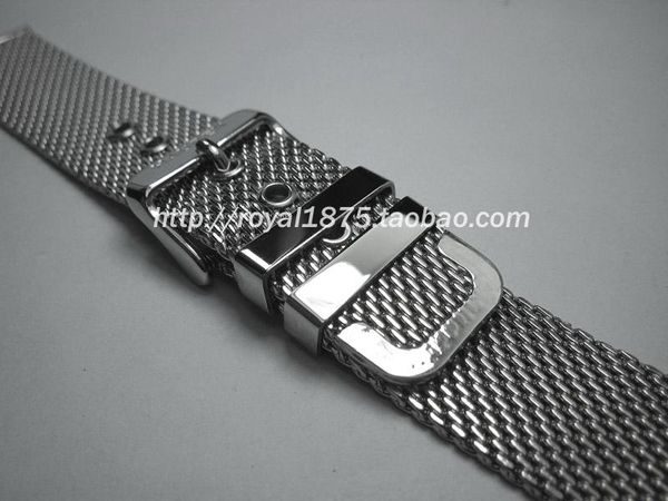 

watch bands 2021 design quality milan strap watchband bracelet 20mm 22mm braided 304 steel belt mesh for man brand straps, Black;brown