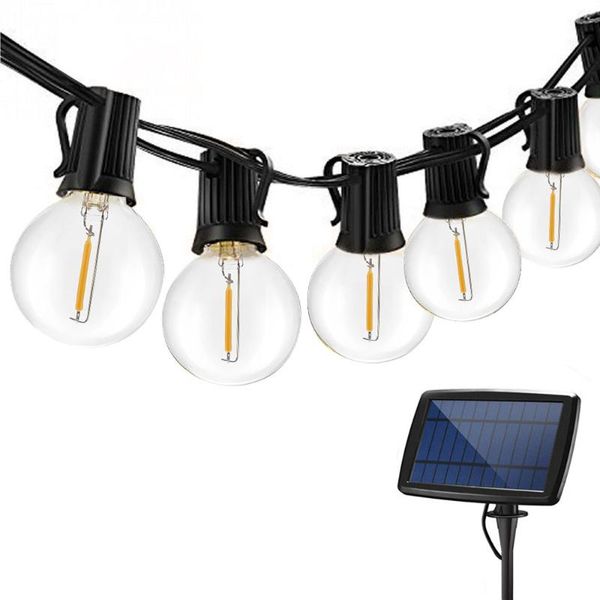 

solar lamps light globe bulb string lights retro edison 18/25ft led garland waterproof for garden party lighting