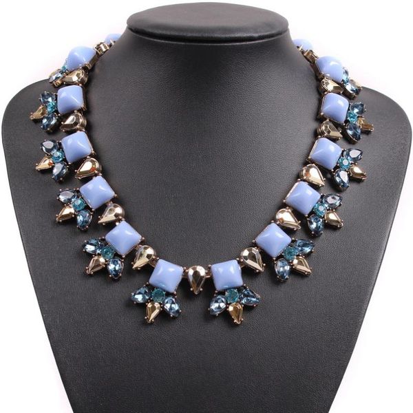 

pendant necklaces brand design fashion necklace choker bib statement chunky wholesale women for ladies jewelry accessories, Silver