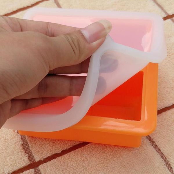 

baking moulds 2pcs 4-cavity silicone large ice cube mold tray reusable diy kitchen bar tool with lid cover drink jelly er mould maker