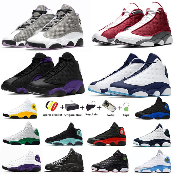 

with box houndstooth jumpman 13 mens basketball shoes court purple 13s red flint island green hyper royal del sol phantom cap and gown train
