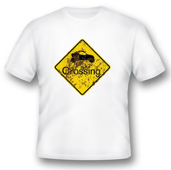 

utv crossing muddy sign atv black or white tee humor funny, White;black