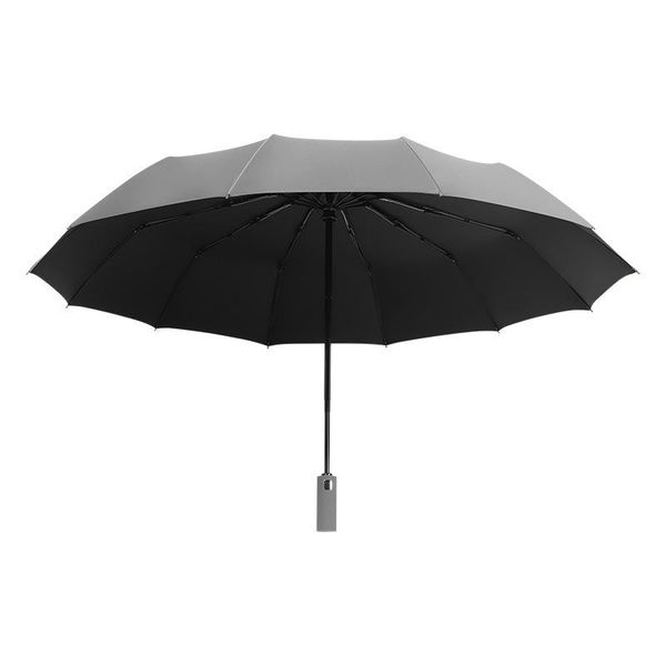 

umbrellas 12 ribs full automatic business umbrella three folding male female parasol rain women windproof anti-uv men