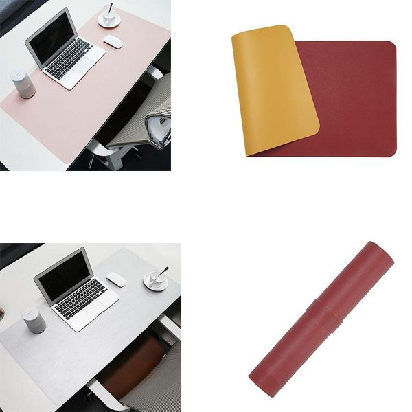 

mouse pads & wrist rests large size pad desk mat waterproof pu leather gamer mause carpet pc keyboard