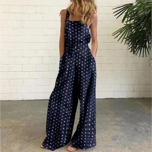 

jumpsuits women overalls plaid floral print jumpsuit wide leg pants 2021 femme bohemian summer rompers women's & capris, Black;white