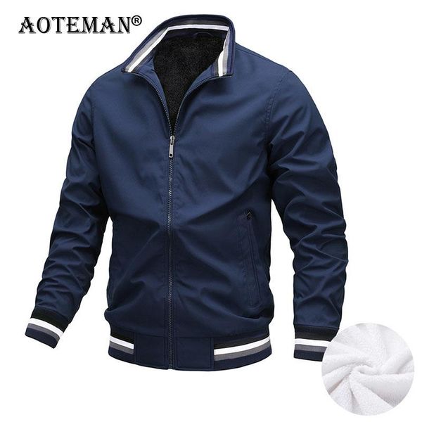 

men's jackets men bomber coat fleece parkas baseball coats male windbreaker autumn spring clothing overcoat winter jacket lm519, Black;brown