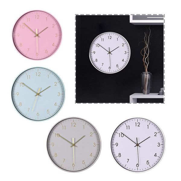 

nordic minimalism classic wall clock stereo scale plastic glass mute modern design hang zegary living room home decoration clocks