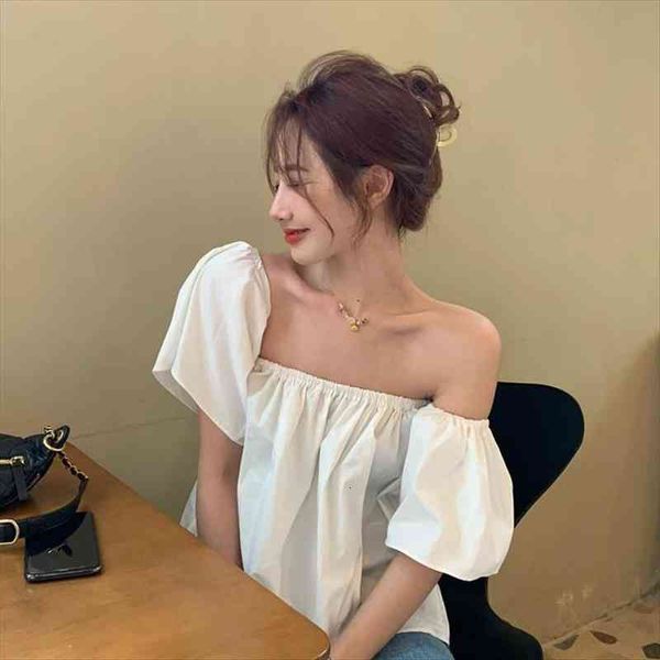 

summer white short off shoulder womens shirts blusas ropa de mujer