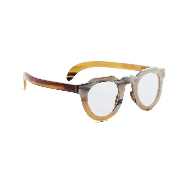 

highend accessories horn men luxury materials buffalo sunglass with clear lens, Black