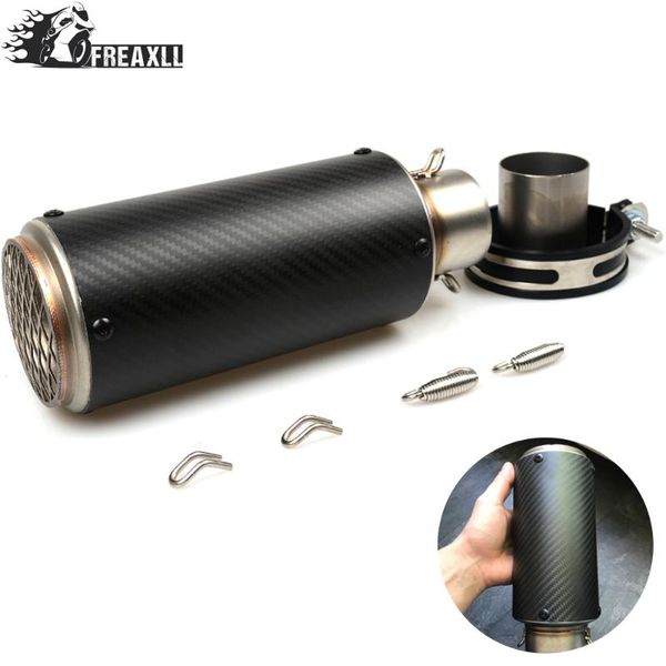 

motorcycle exhaust system 51mm universal dirt bike escape modified scooter muffler large displacement for
