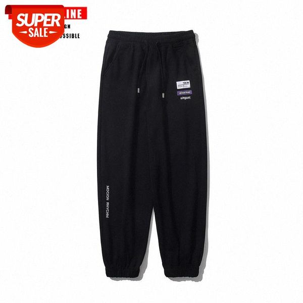 

tkpa thin couple casual sweater solid color retro hip-hop trousers for men and women #6g2e, Black