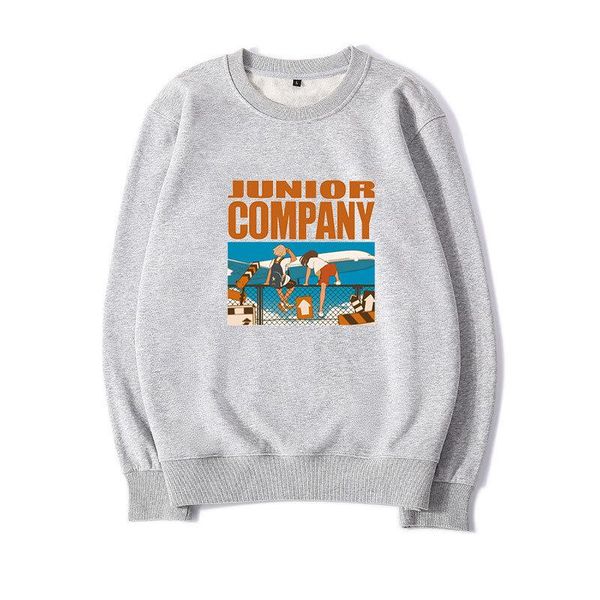 

men's hoodies & sweatshirts autumn loose trend cartoon leisure couple round neck long sleeve plush printed sweater company terry, Black