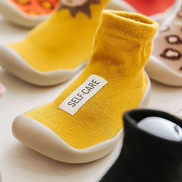 

first walkers baby boy shoes sock nonslip floor socks girl soft rubber sole toddler booties
