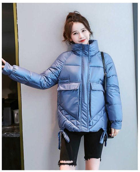 

winter down padded jacket coat thick large size student parka women' 210531, Black