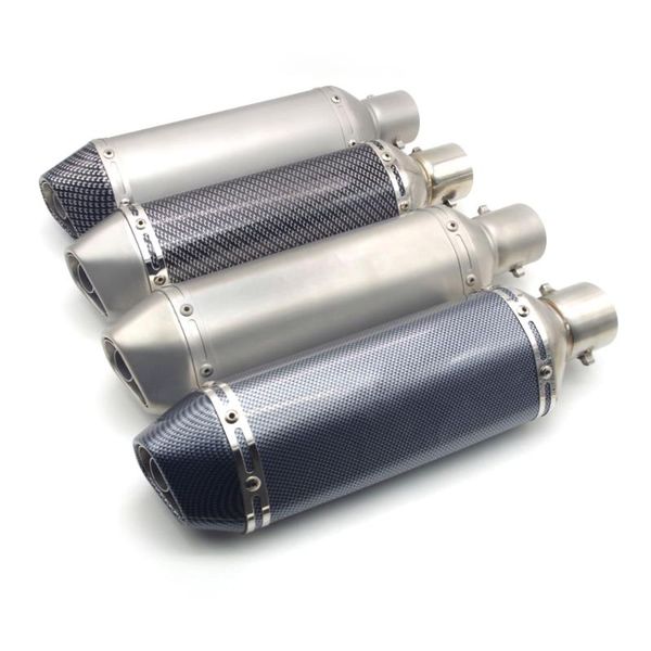 

motorcycle exhaust system universal pipe 51mm scooter muffler escape moto db killer for royal enfield pcx cafe racer benelli