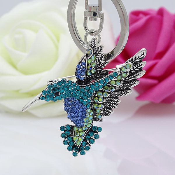 

mode Animal porte-cls couleur strass mignon colibri porte-cls vtements dcoration Couple cadeau