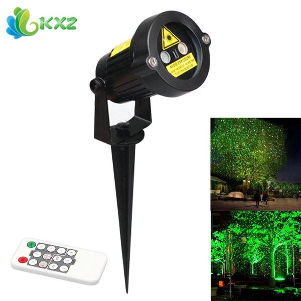 

lawn lamps outdoor green&red led laser projector stage light christmas party garden tree landscape star decoration lamp with 10 feet cable