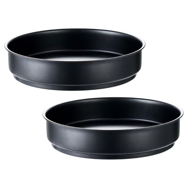 

storage boxes & bins 2pcs rotary seasoning jar racks kitchen spice bottle trays (black)