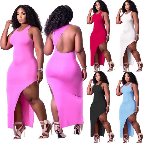 

casual dresses women sleeveless backless long maxi dress sheath party club fashion beachwear summer outfits, Black;gray