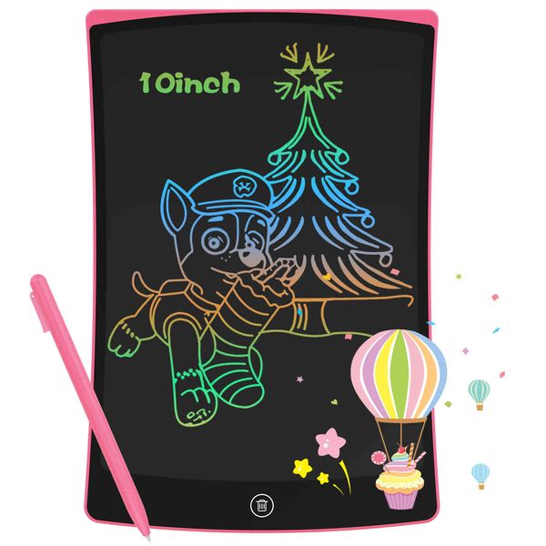 NEWYES Tavoletta elettronica LCD da scrittura Tavolo da disegno digitale da 10 pollici Tavoletta colorata per scrittura a mano Grafica per bambini con penna Regalo per bambini