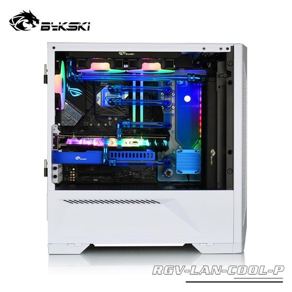 

acrylic board water channel solution use for lianli lancool ii computer case cpu and gpu block / combo ddc pump fans & coolings
