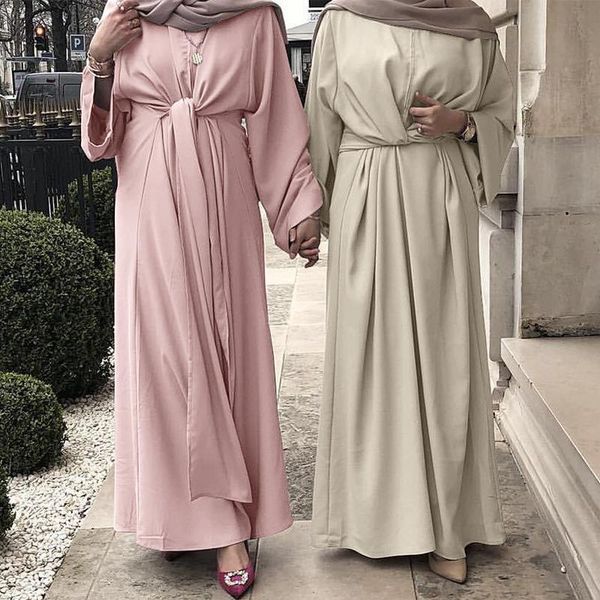

ethnic clothing muslim dresses fashion dubai abaya kaftan turkey hijab dress casual islam maxi for women, Red