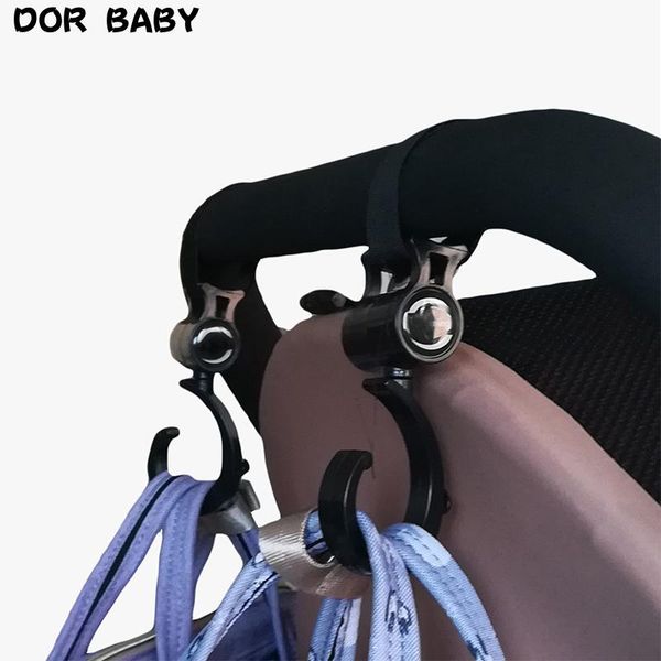 

2pcs/ baby hanger bag stroller hooks pram rotate 360 degree cart hook accessories parts &