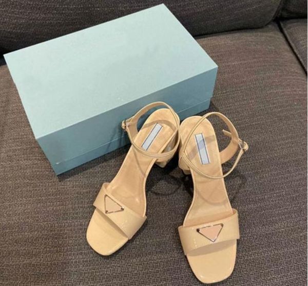 

european luxury women's single shoes leather sole high heel sandals women's summer sandals, Black