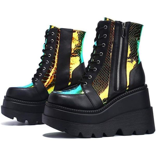

boots 35-43 shoes woman women's large size short lace-up zipper elevator ultra-high-heel 8cm luxury designer sexy, Black