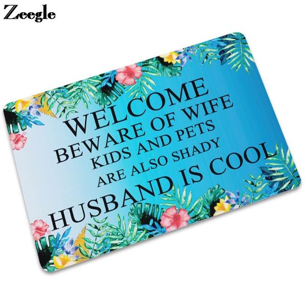 

carpets zeegle simple style waterproof rubber floor mat anti-slip entrance door kitchen bathroom carpet rug bedroom bedside foot