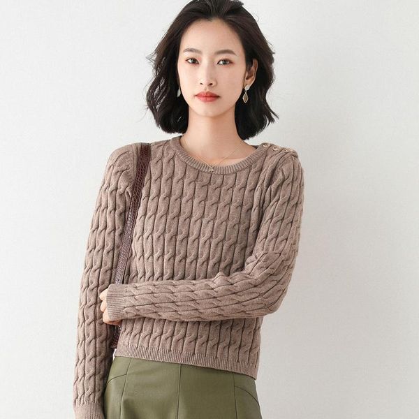 

women's sweaters autumn winter clothes female o-neck pullover cashmere blending loose hedging sweater knit bottoming wool, White;black