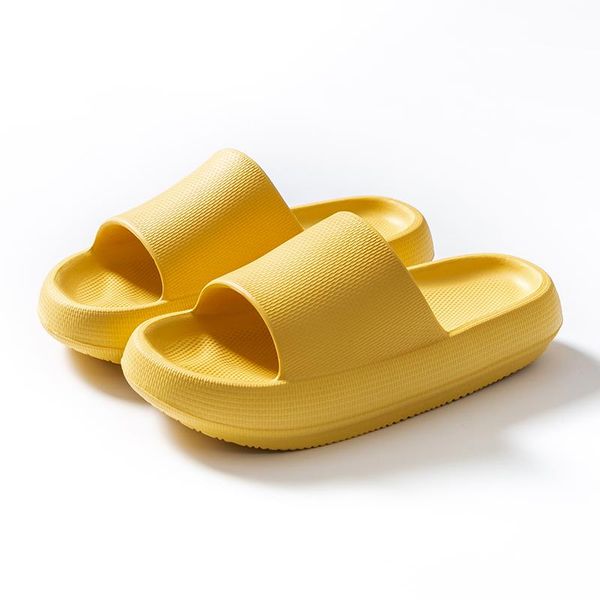 

slippers 2021 women men summer fashion slide sandals beach high heels shower thick soft sole ladies bathroom shoes size 36-39, Black