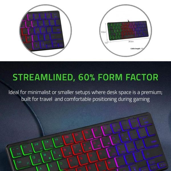 

keyboards computer keyboard colorful useful comfortable operation usb gaming keypad