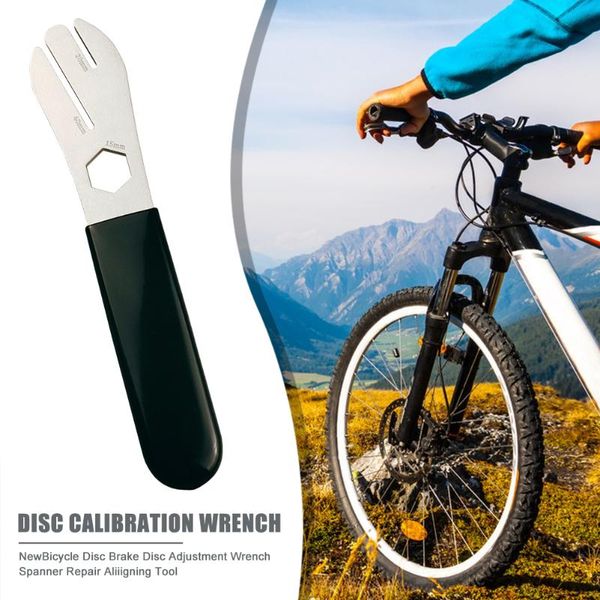 

tools bike bicycle disc brake rotor wrench cycling alignment truing correction tool axle repair fit