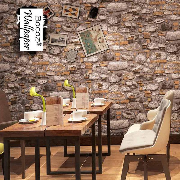 

wallpapers 3d papel parede vintage stone wallpaper roll for bedroom tv background wall paper cafe bricks wallcoverings