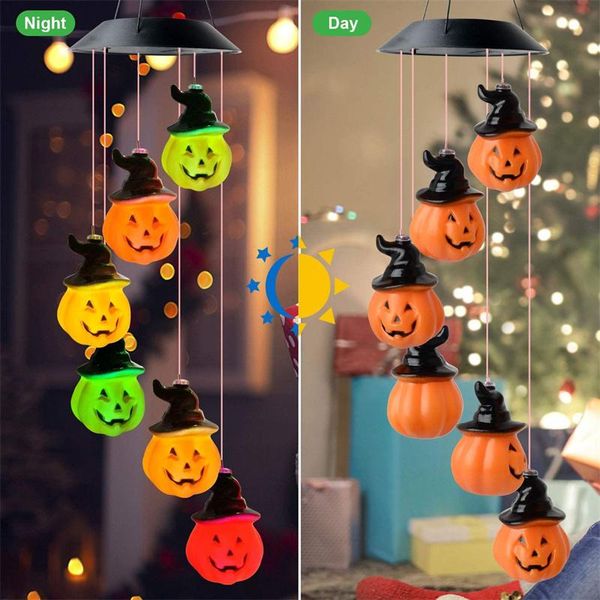 

solar lamps halloween colorful led lamp pumpkin lantern outdoor courtyard garden decoration light