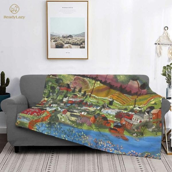 

mountain blanket cold soft fashion luxury fleece bedspread blankets