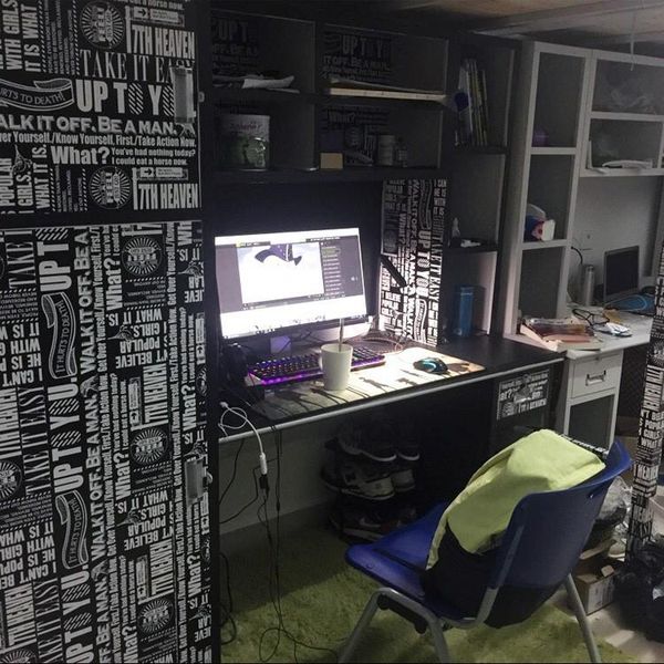 

wallpapers 45 cm x 10 m hout zelfklevende behang pvc water proof engels brief muursticker voor meubels slaapkamer dorm kamer