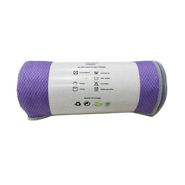 

collapsible double-sided yoga towel with non-slip beads sweat-absorbent mat mats