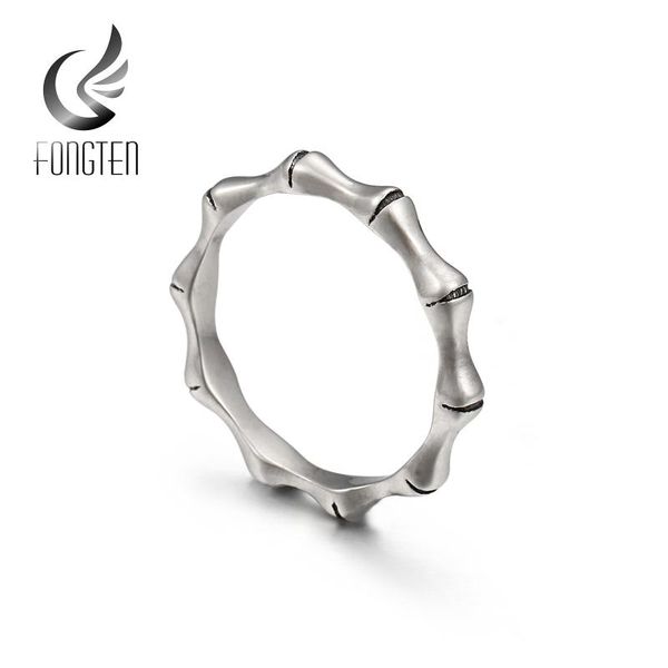

cluster rings fongten bohemian dainty simple slub minimalist ring for lovers stainless steel men women finger jewelry, Golden;silver
